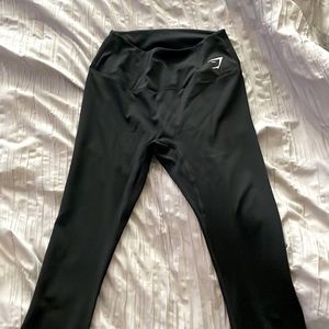 Black gymshark seamless buttery leggings